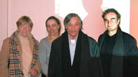 Nach der Jurysitzung. Von Links: Dr. Christiane Vielhaber (Jury), B&auml;rbel Thier Jaspert (Kuratorin), Jan Hoet (Jury, Peter Friese (Jury)